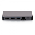 C2G USB-C 5-in-1 Compact Dock met HDMI, 2x USB-A, ethernet en USB-C stroomvoorziening tot 100W - 4K 30Hz
