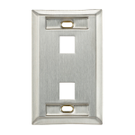 Leviton 43080-1L2 wall plate/switch cover Stainless steel