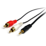 StarTech.com 0.92m, 3.5mm/2xRCA, M/M audio cable 36.2" (0.92 m) Black