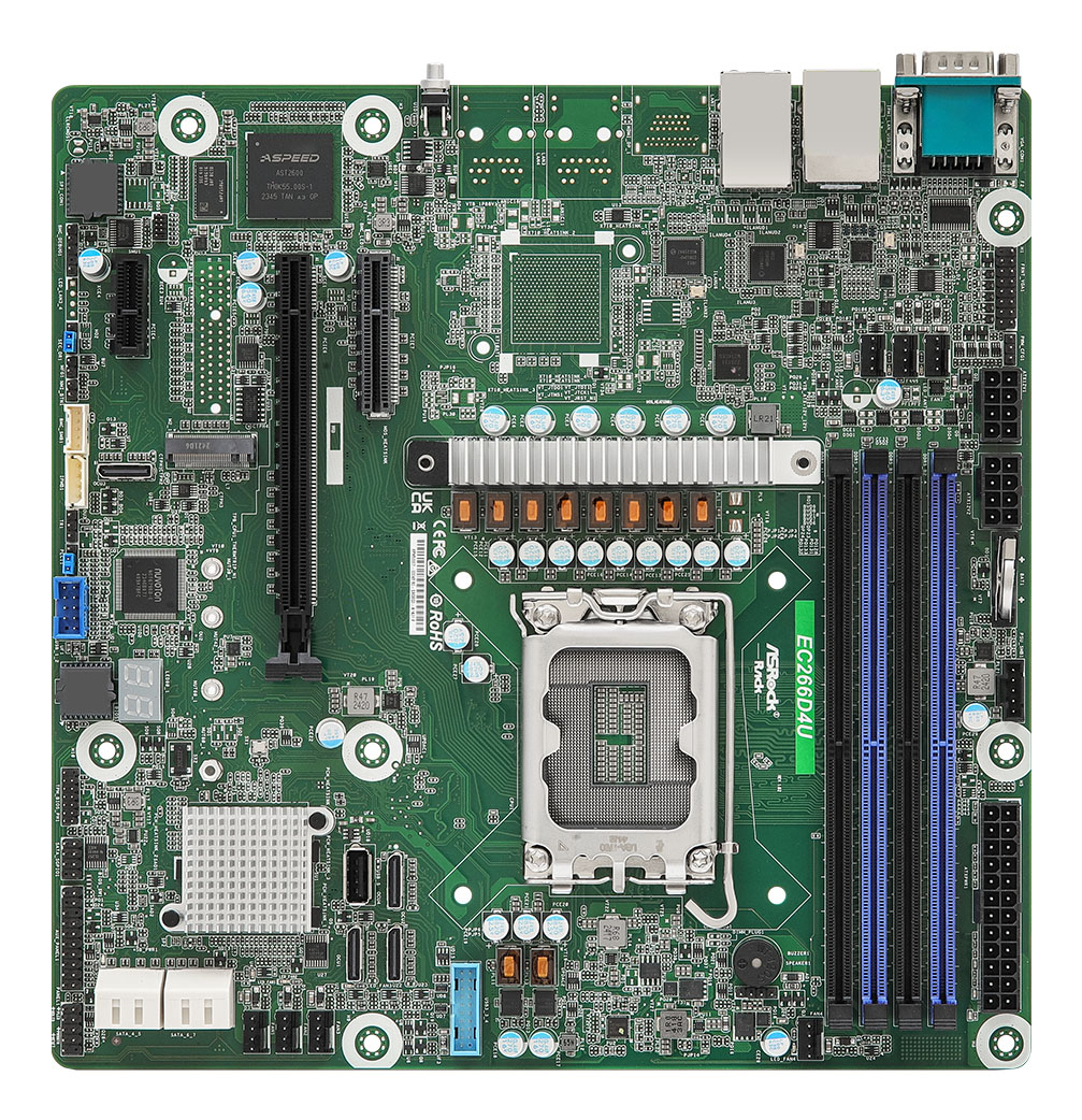 EU Product - EC266D4U motherboard Intel C266 Lga 1700 micro Atx - Motherboard - Intel Sockel 1700 (Core i) thumbnail