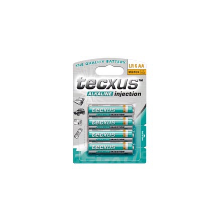 11009 TECXUS LR6 - 4Pk - Single-use battery - Alkaline - 4 pc(s) - Turquoise - AA