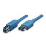 Techly ICOC-U3-AB-30-BL USB-kabel USB 3.2 Gen 1 (3.1 Gen 1) 3 m USB A USB B Blauw