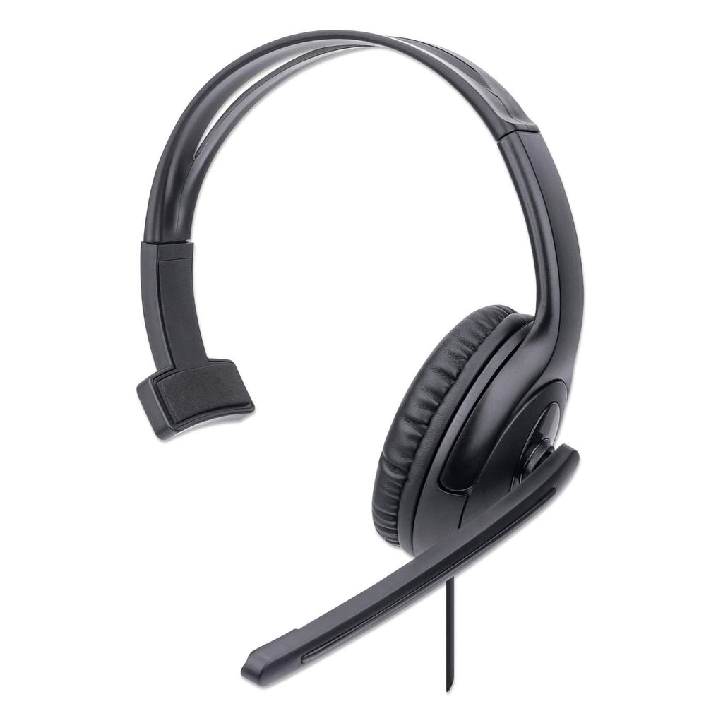Photos - Headphones MANHATTAN Mono Over-Ear Headset (USB) , Microphone 1798 (Clearance Pricing)