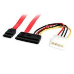 StarTech.com SATA18POW SATA cable 18" (0.457 m) SATA 7-pin + Molex (4-pin) Red