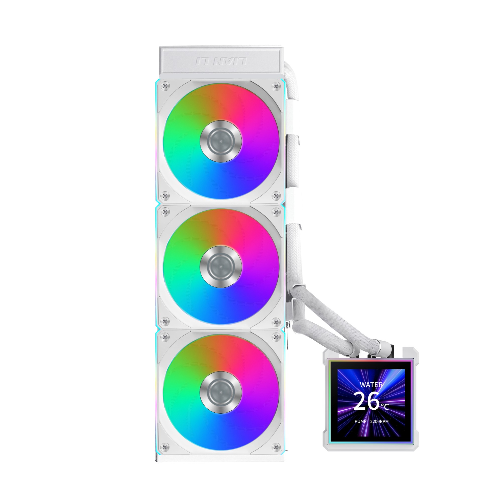 Lian Li HydroShift II LCD-S 360 CL Processor Liquid cooling kit 12 cm White 1 pc(s)