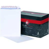 Plus Fabric C4 Envelope Pocket Peel and Seal 120gsm White (Pack of 250) K26739