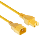 ACT Netsnoer C14 - C15 geel 1,2 m
