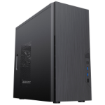 CIT Course Case, Home & Business, Black, Micro Tower, 2 x USB 3.0 / 1 x USB 2.0, Brushed Aluminium Finish for a Refined and Tidy Look, Micro ATX, Mini-ITX