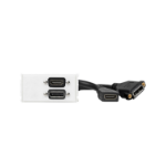 Vivolink WI221267 socket-outlet HDMI + DisplayPort White