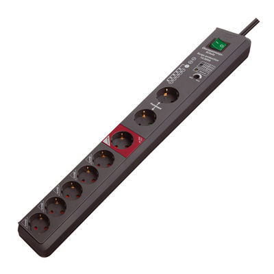 Image of Brennenstuhl 1159490936 power extension 3 m 8 AC outlet(s) Anthracite