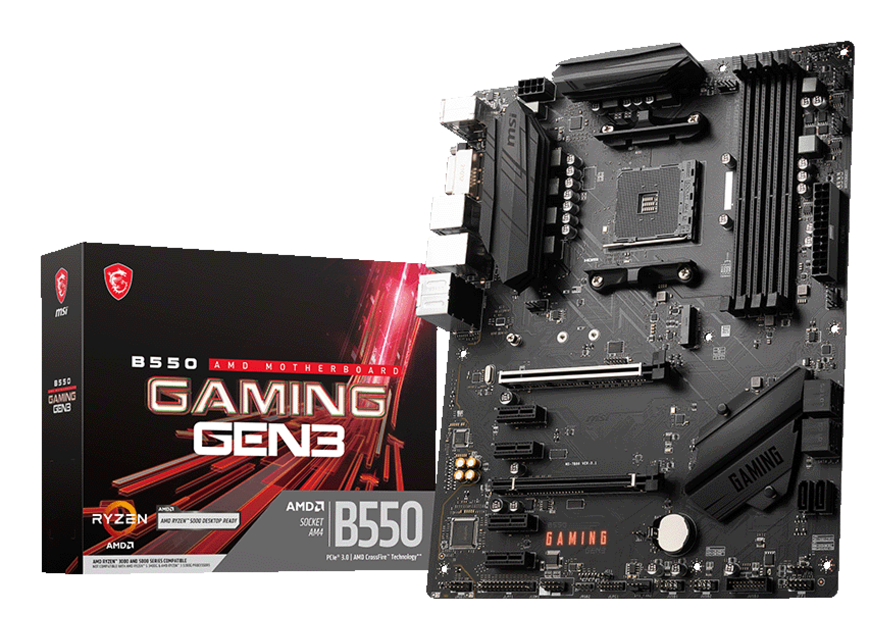 MSI B550 GAMING GEN3 motherboard AMD B550 Socket AM4 ATX