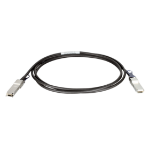 D-Link QSFP+, 1m InfiniBand/fibre optic cable QSFP+ Black