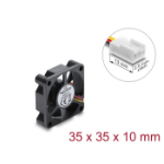 DeLOCK Axial Fan 12 V DC, 35 x 35 x 10 mm black