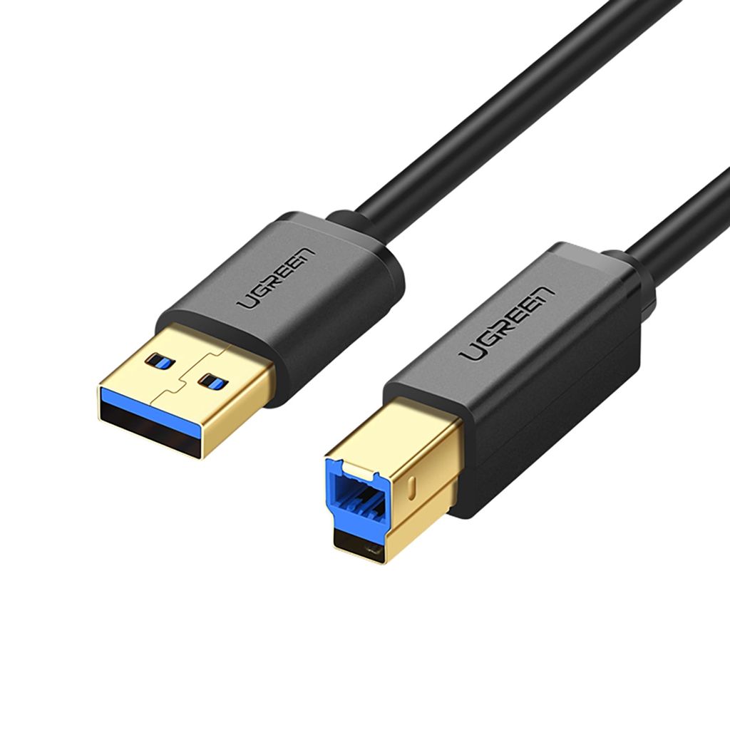 EU Product - USB-A 3.0 to USB-B Printer Cable, 5Gbps, 1m - Black thumbnail