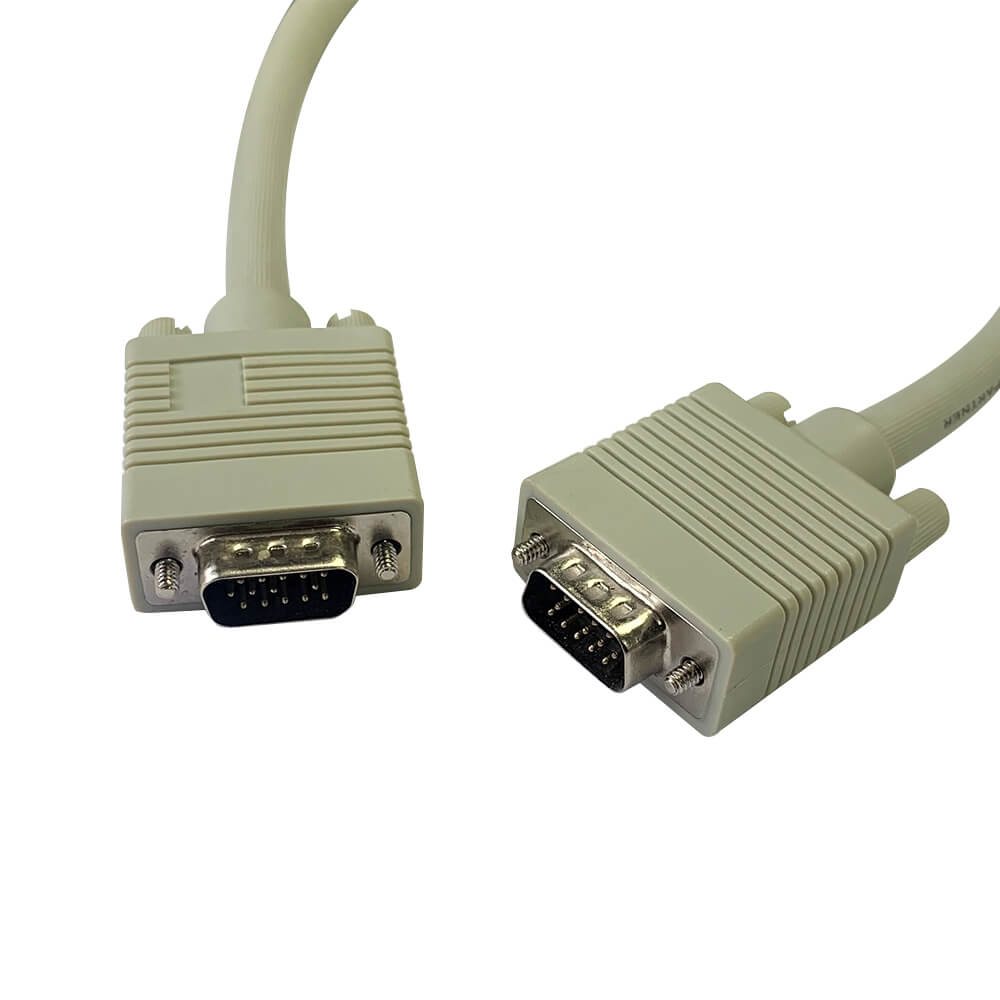 Videk SVGA 15HDD Plug to Plug Coax Monitor Cable 0.5Mtr