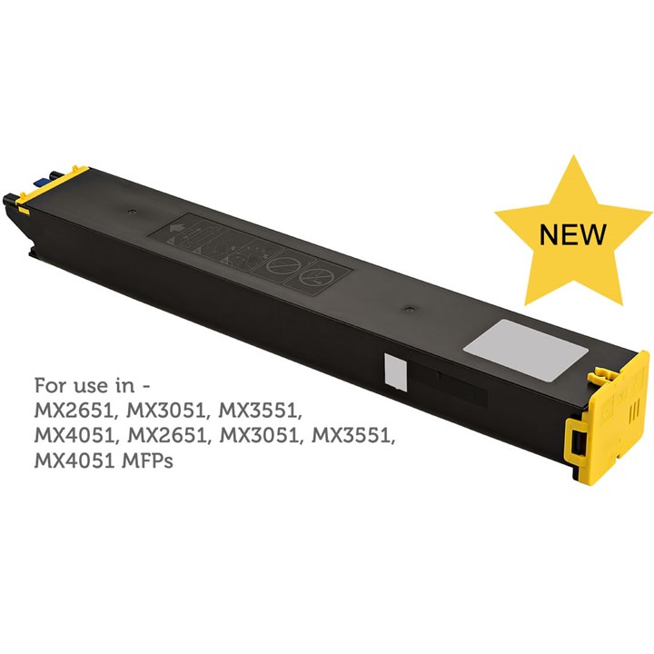 Image of DATA DIRECT Sharp MX2630 3050 3070 MX61GTYA Yellow Toner Compatible