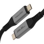 VisionTek 901801 USB cable 59.1" (1.5 m) USB C 80 Gbit/s 240 W Gray