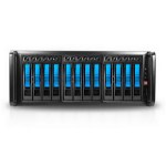 iStarUSA JAGE412HDBL disk array Rack (4U) Black, Blue