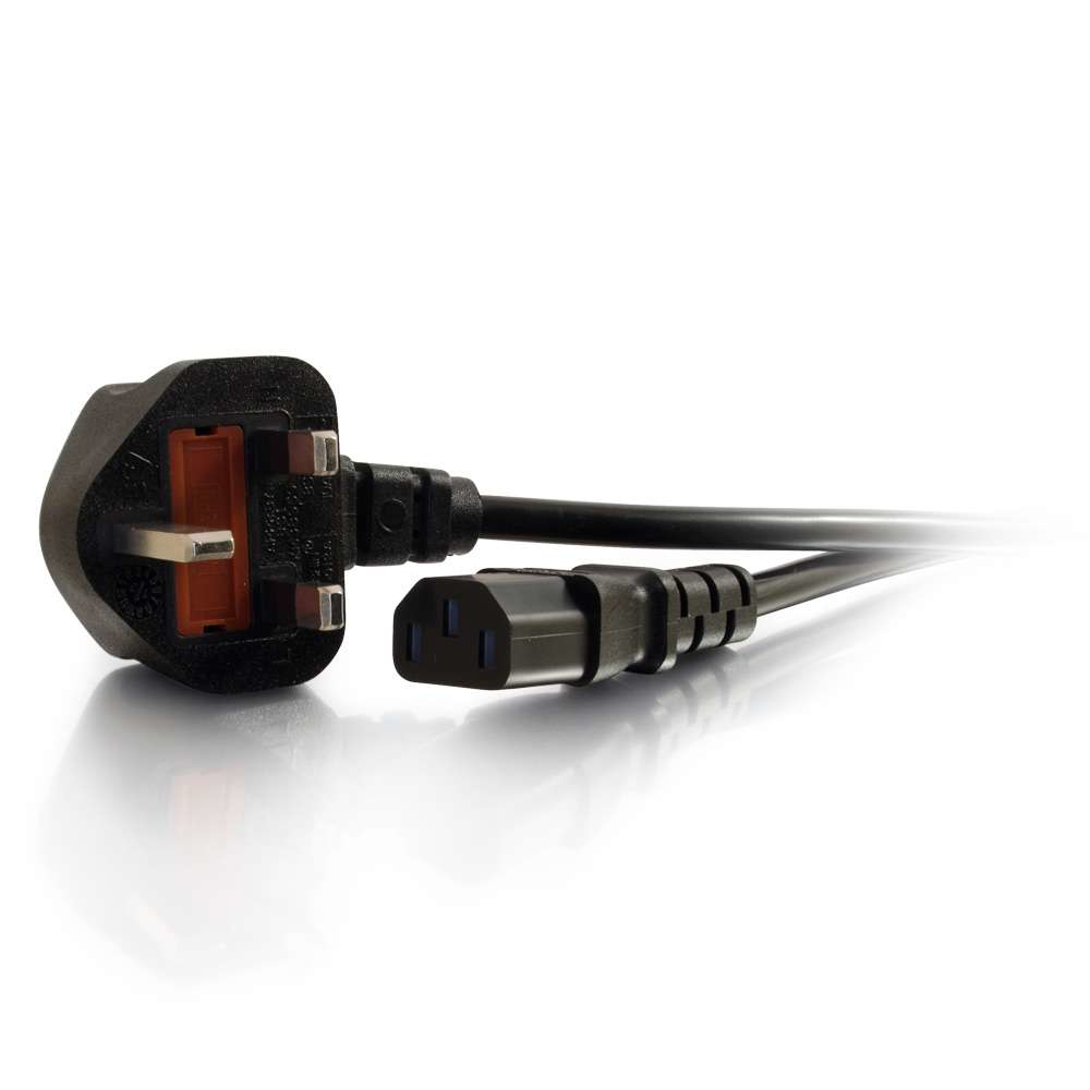 C2G 10m 18 AWG UK Power Cord (IEC320C13 to BS 1363)
