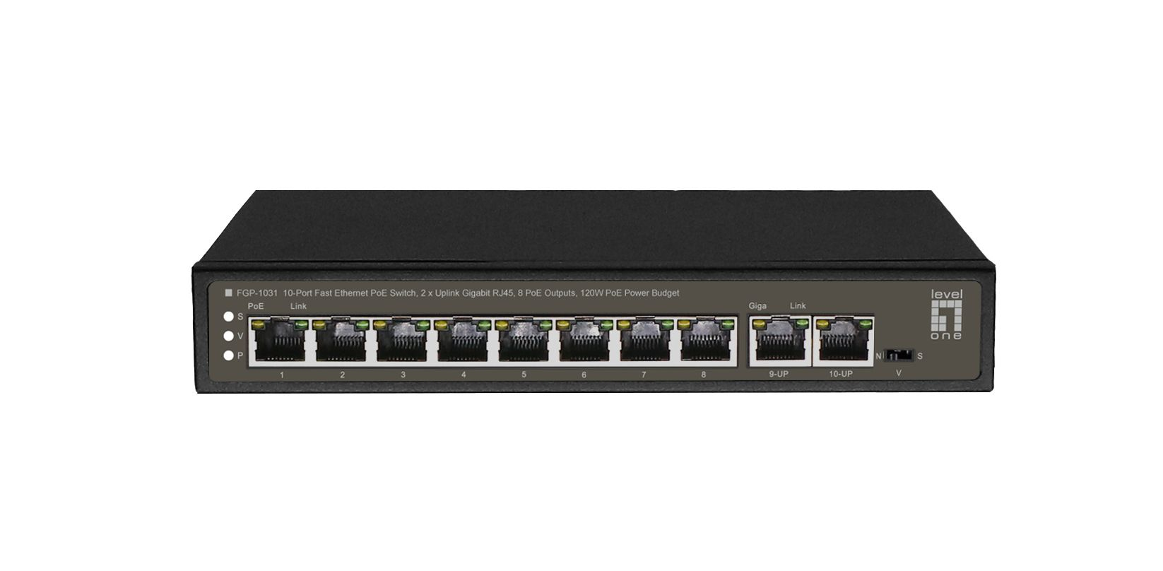 Image of LevelOne FGP-1031 network switch Unmanaged Gigabit Ethernet...