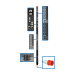 Tripp Lite PDU3XEVSR6G32B 23kW 220-240V 3PH Switched PDU - LX Interface, Gigabit, 30 Outlets, IEC 309 32A Red 380-415V Input, LCD, 1.8 m Cord, 0U 1.8 m Height, TAA