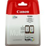 Canon 8287B006/PG-545+CL-546 Printhead cartridge multi pack black + color, 2x180 pages ISO/IEC 24711 Pack=2 for Canon Pixma MG 2450