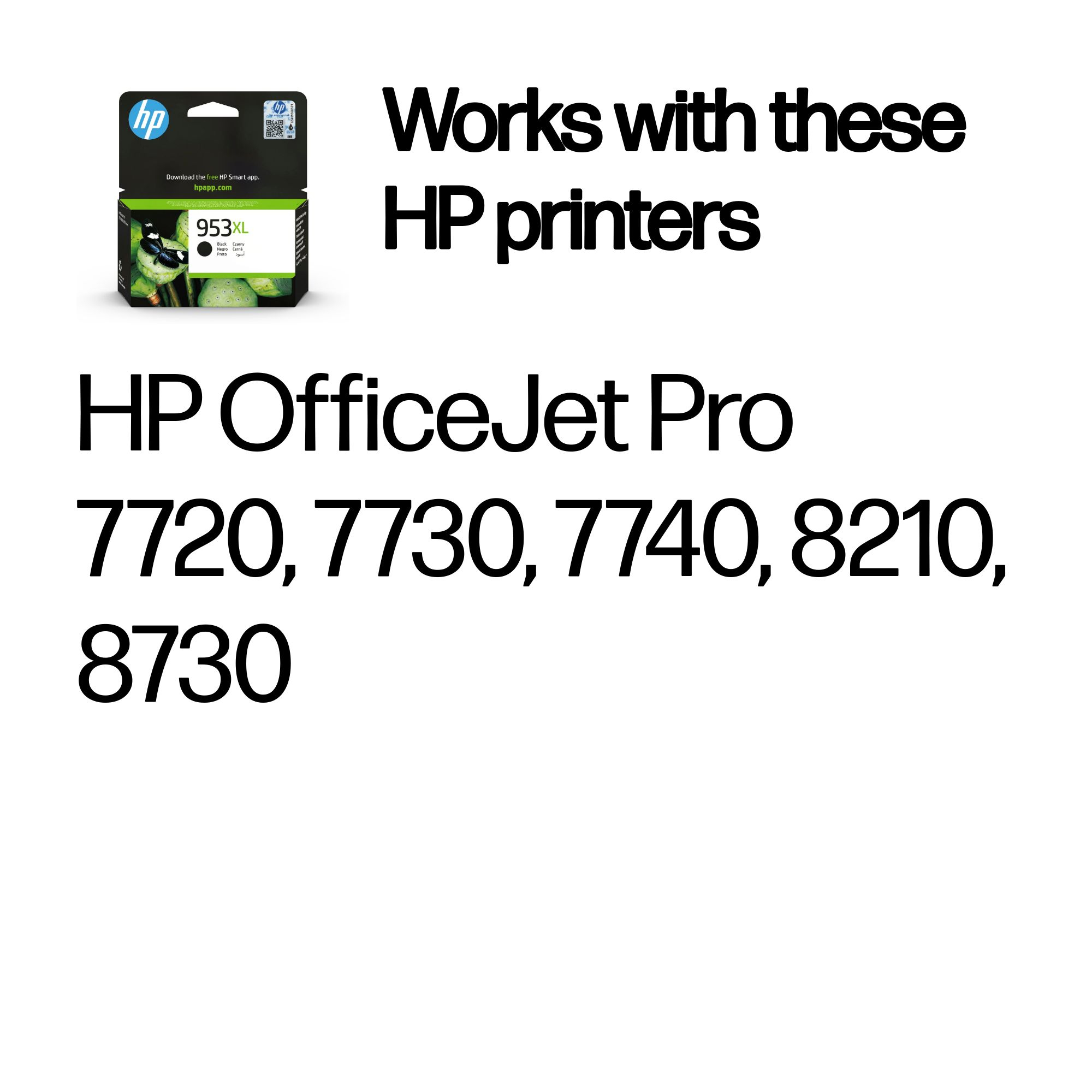HP L0S70AE/953XL Ink cartridge black high-capacity, 2K pages 42.5ml for HP OfficeJet Pro 7700/8210/8710