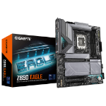 GIGABYTE Z890 EAGLE Motherboard - Supports Intel Core Ultra (Series 2) CPUs, 14+1+2 phases VRM, up to 8800MHz DDR5 (OC), 1xPCIe 5.0 M.2 + 3xPCIe 4.0 M.2, 2.5GbE LAN, USB4