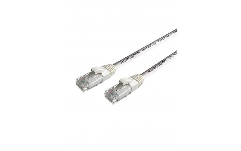 Mercodan UltraFlex Patchkabel KAT6 UTP. 20m. Hvid. LSZH Halogenfri. AW