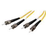 Tripp Lite N352-03M fiber optic cable 118.1" (3 m) 2x ST OFNR Black, Yellow
