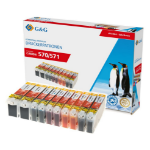 G&G 15064 inktcartridge 10 stuk(s) Compatibel Geel, Magenta, Cyaan, Zwart