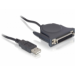 DeLOCK Adapter USB/Parallel parallel cable 1.6 m Black