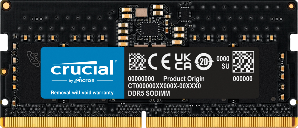 Image of Crucial CT8G48C40S5 memory module 8 GB 1 x 8 GB DDR5 4800 MHz