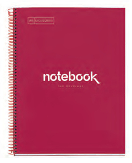 Miquelrius Emotions writing notebook A4 80 sheets Red