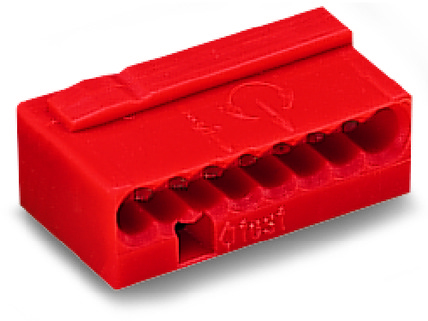 Image of Wago 243-808 wire connector Red