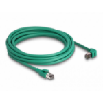 DeLOCK RJ45 Network Cable PROFINET SF/UTP 90° angled 5 m green