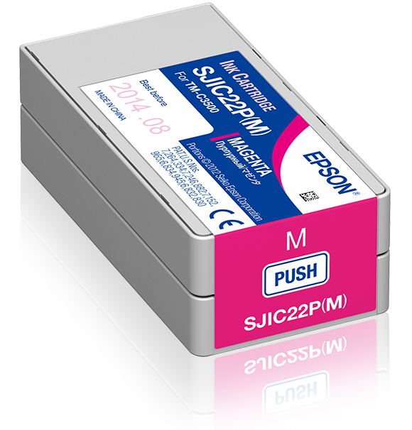 Image of Epson C33S020603/SJI-C-22-P-(M) Ink cartridge magenta 32,5ml for...