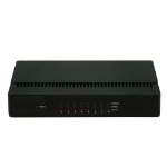 Kasda KS108 network switch Unmanaged Fast Ethernet (10/100) Black