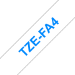 Brother TZE-FA4 etikett-tejp Blå på vit