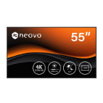 AG Neovo PD5502 Digital signage flat panel 138.7 cm (54.6") LCD 1000 cd/m² 4K Ultra HD Black 24/7