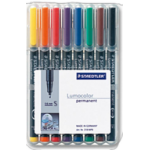 Staedtler 313 WP8 permanent marker Black, Blue, Brown, Green, Orange, Red, Violet, Yellow 1 pc(s)