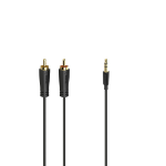 Hama 00205261 audio cable 3 m 2 x RCA 3.5mm Black