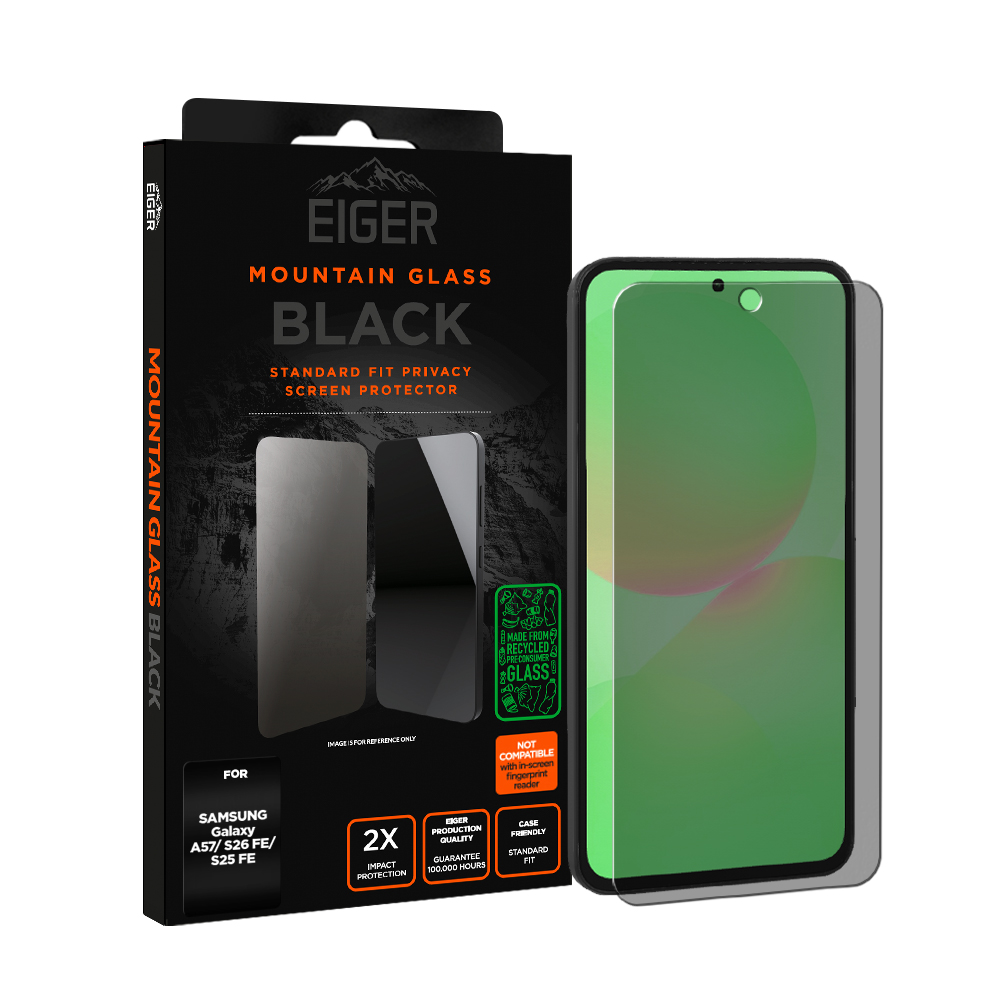 Eiger VERRE TREMPE PREMIUM 2.5D PRIVACY POUR SAMSUNG GALAXY S25 FE / A