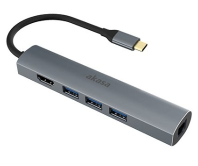 Image of Akasa AK-CBCA22-18BK notebook dock/port replicator USB 3.2 Gen 1...