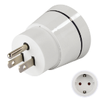 Hama 00223432 power plug adapter Type B Type C (Europlug)+Type F White