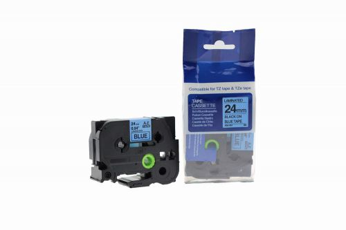 CTS Compatible Brother P-Touch TZe-551 Black on Blue also for TZ-551 Label Cassette