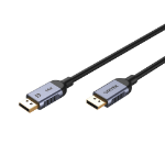 UNITEK C1626GY01-1M DisplayPort cable Black, Grey