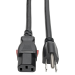 Tripp Lite P007-L02 power cable Black 23.6" (0.6 m) NEMA 5-15P IEC C13