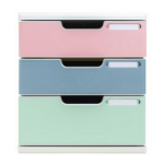 Exacompta 325303D desk drawer organizer Plastic Blue, Green, Grey, Pink, Sage