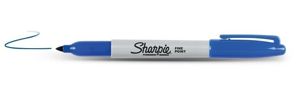 Photos - Felt Tip Pen Sharpie Fine Point permanent marker Fine tip Blue S0810950 